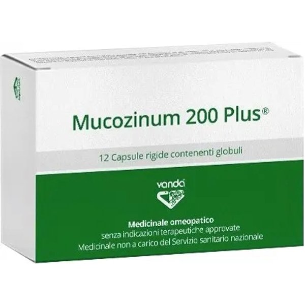 Mucozinum 200 Plus - Farmaco Omeopatico 12 Capsule-image
