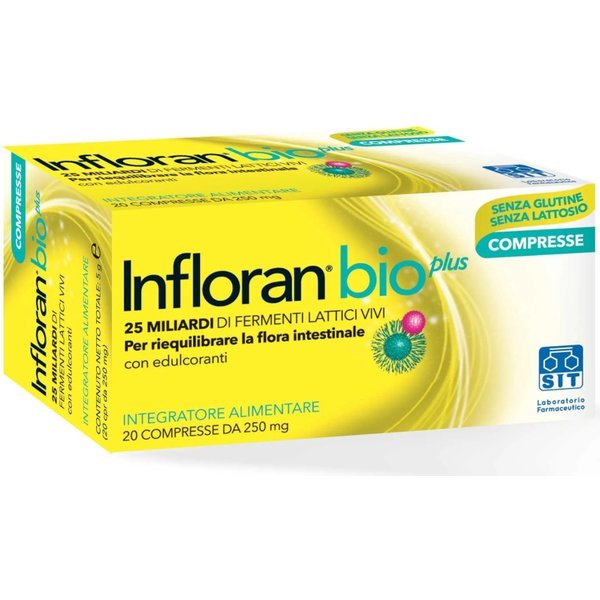 Infloran Bio Plus 20 Compresse - Integratore Di Fermenti Lattici-image