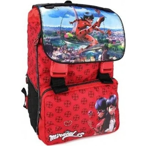 Panini Miraculous Lady Bug - Zaino Estensibile Per La Scuola-image