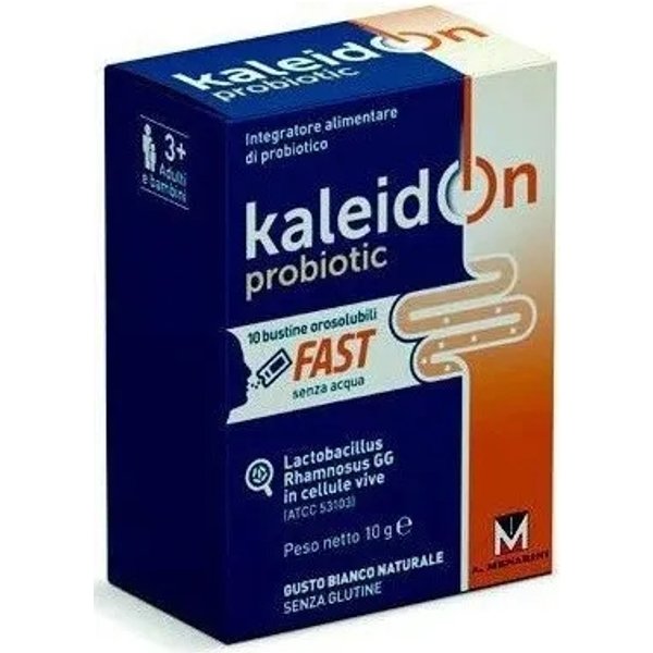 Kaleidon Fast Prebiotic 10 Bustine Gusto Bianco Naturale - Integratore Di Fermenti Lattici-image