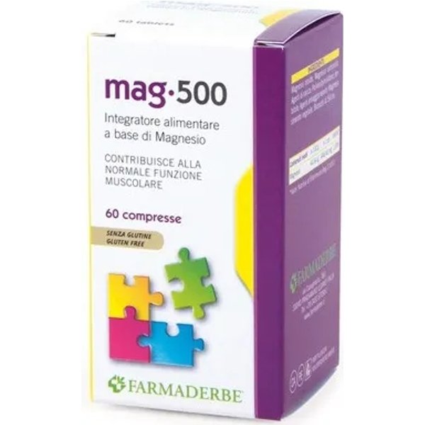 Mag 500 60 Compresse - Integratore Di Magnesio-image