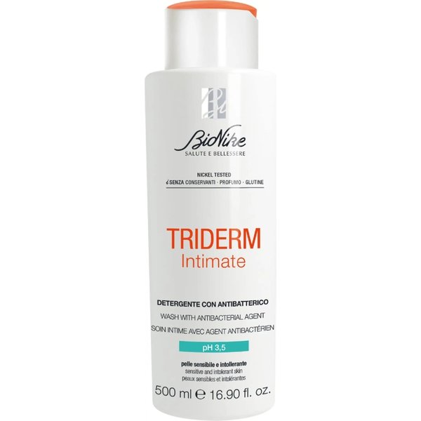 Bionike Triderm Intimate Ph 3,5 - Detergente Intimo Con Antibatterico 500 Ml-image
