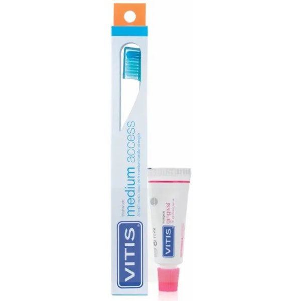 Dentaid Kit Vitis Spazzolino Medium Access + Dentifricio Gingival-image