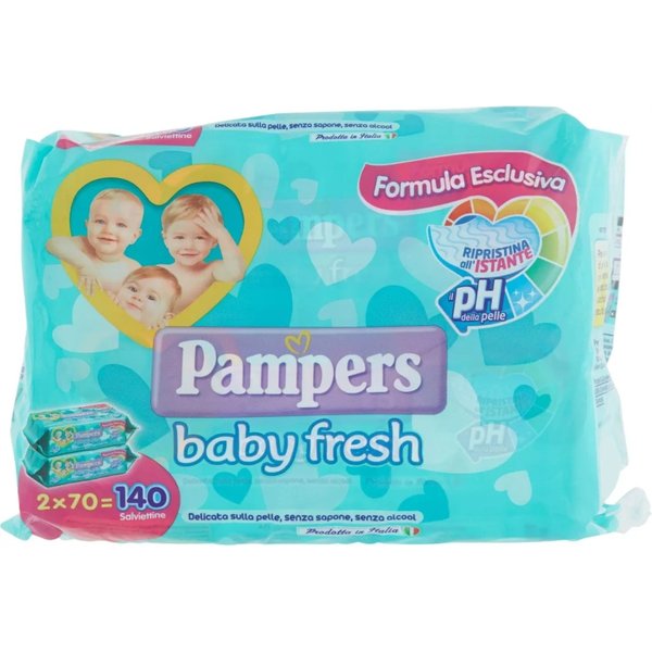 Pampers Baby Fresh - 140 Salviette Umidificate Con Formula Esclusiva-image
