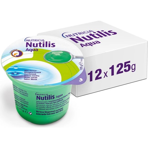 Nutricia Nutilis Acqua Gel - 12 Bevande Gelificate Da 125 G Gusto Menta-image