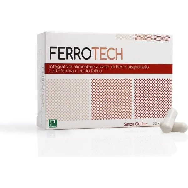Ferrotech 30 Capsule - Integratore Per Stanchezza Ed Affaticamento-image