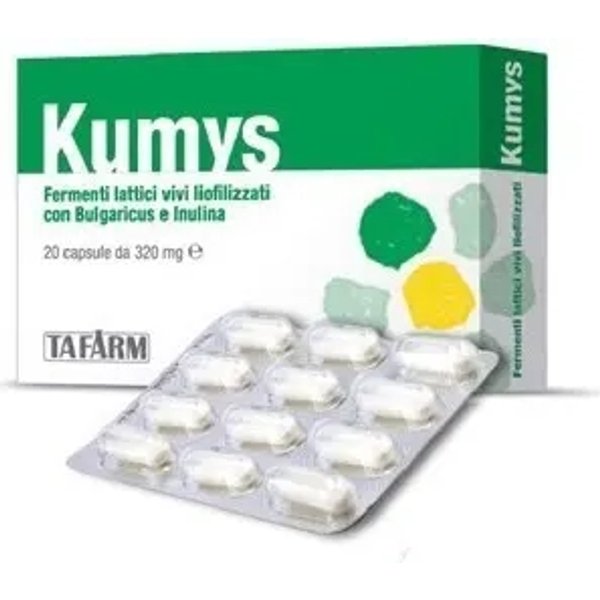 Kumys 20 Capsule - Integratore Di Fermenti Lattici E Probiotici-image