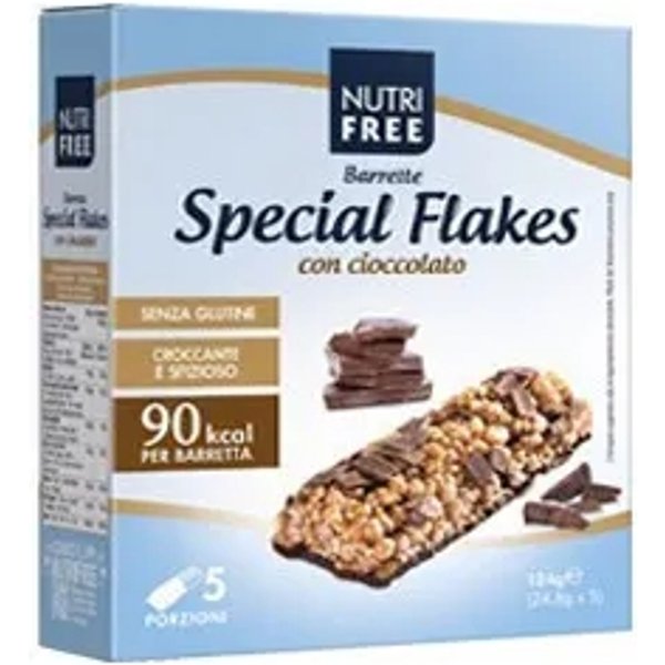 Nutrifree 5 Barrette Special Flakes Con Cioccolato-image