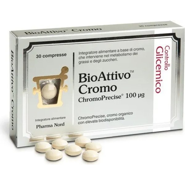 Bioattivo Cromo 30 Compresse - Integratore Per I Livelli Glicemici-image