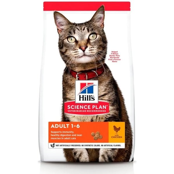 Hill's Science Plan Adult 1-6 Anni - Cibo Secco Per Gatti Adulti Pollo 300 Gr-image