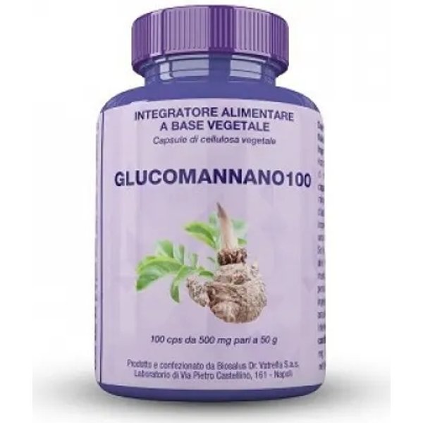 Glucomannano 100 - Integratore Per Favorire Il Senso Di Sazietà 100 Compresse-image