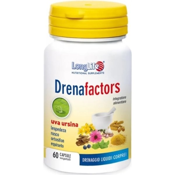 Longlife Drenafactors 60 Capsule - Integratore Ad Azione Drenante-image