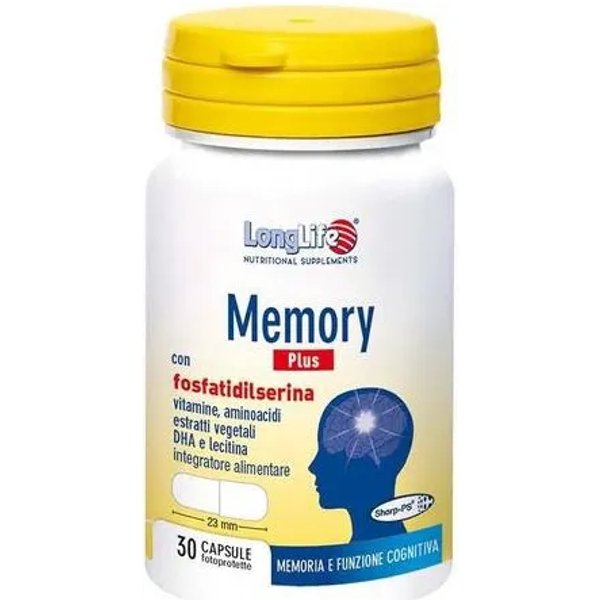 Longlife Memory Plus 30 Capsule - Integratore Per La Memoria-image