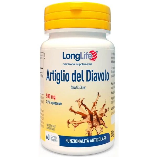 Longlife Artiglio Diavolo 2% 60 Capsule - Integratore Per Le Articolazioni-image