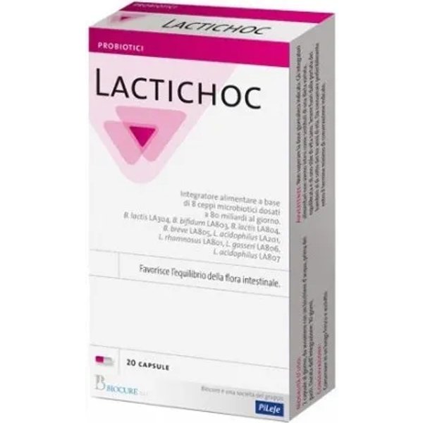 Lactichoc 20 Capsule - Integratore Per La Flora Intestinale-image