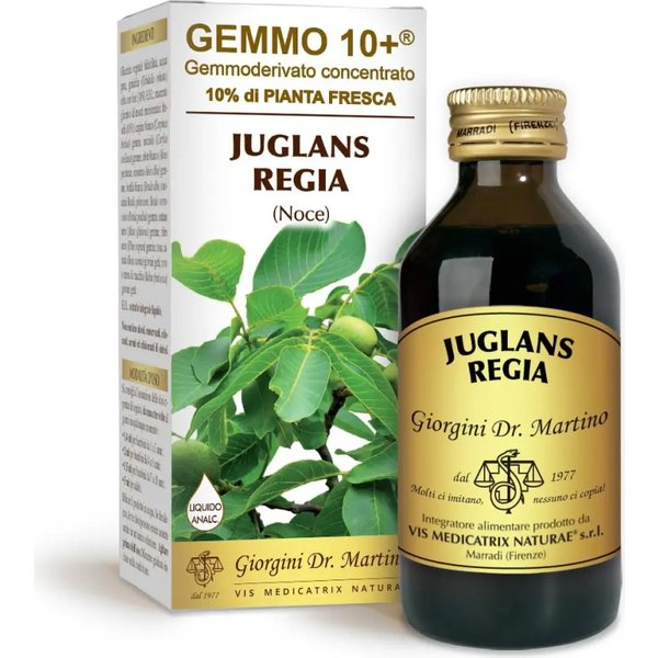 Gemmo 10+ Juglan Regia Noce 100 Ml Analcolico - Integratore Per La Funzione Digestiva-image