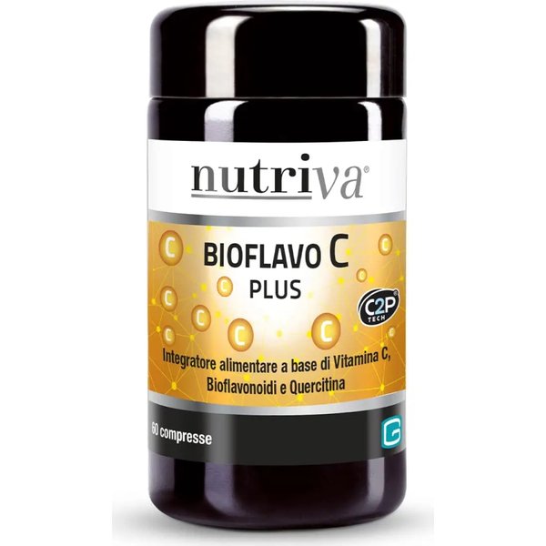 Nutriva Bioflavo C Plus 60 Compresse - Integratore Per Il Sistema Immunitario-image