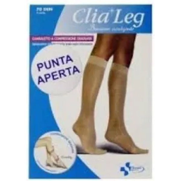 Clialeg 70 Den - Gambaletto A Compressione Graduata - Taglia 3 Nero-image