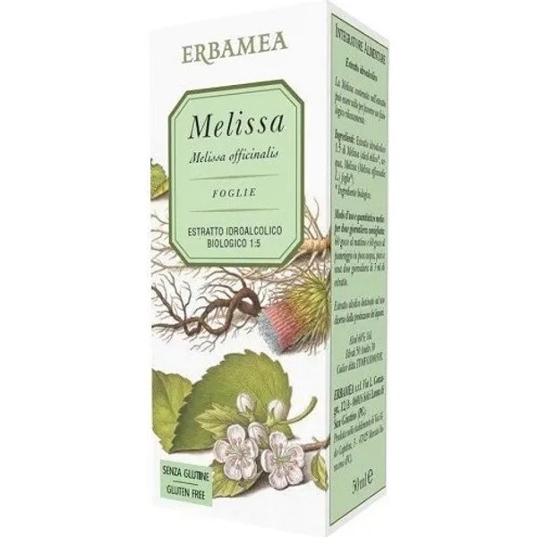 Erbamea Melissa Flacone Da 50 Ml - Integratore Per Il Rilassamento-image