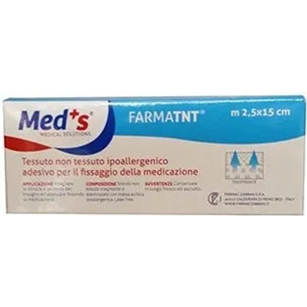 Cerotto In Tnt Meds Farmatnt - Cerotto Per Fissaggio Medicazione 2,5 Mt X 15 Cm-image