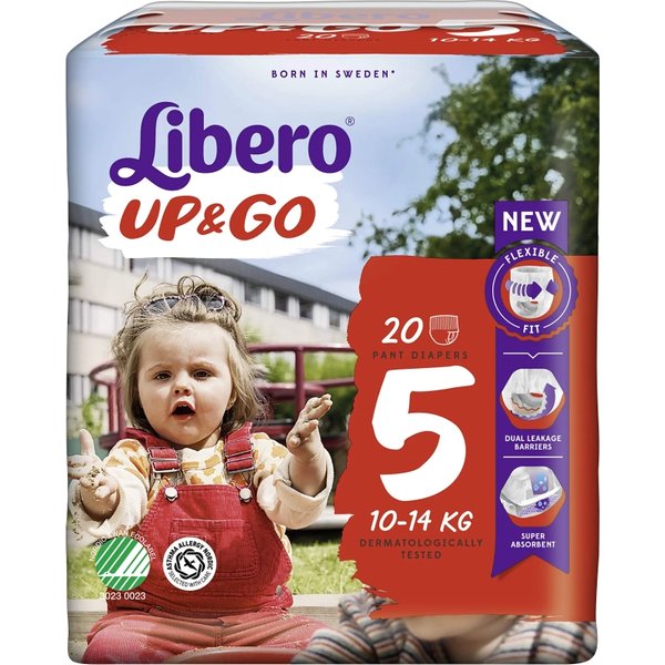 Libero Up&Go Pannolini Taglia 5 (10-14 Kg) 1 Confezione 22 Pannolini-image