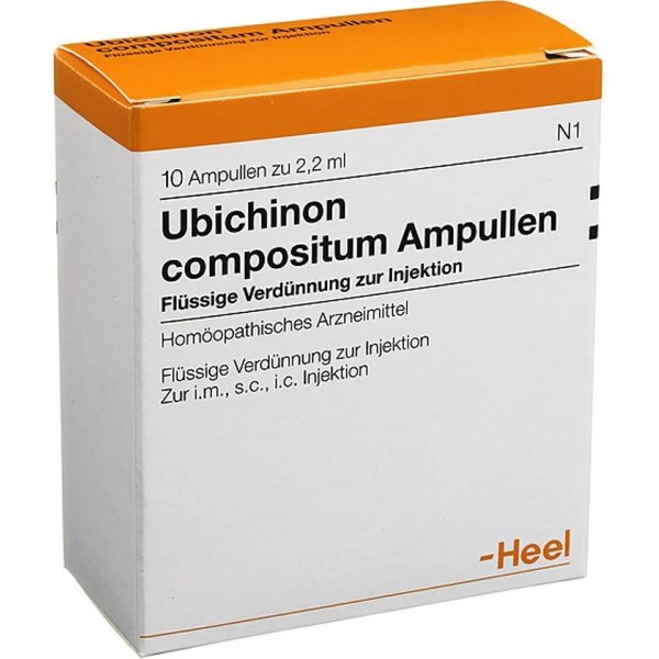 Guna Heel Ubichinon Compositum Soluzione Iniettabile - Farmaco Omeopatico 10 Fiale Da 2.2 Ml-image