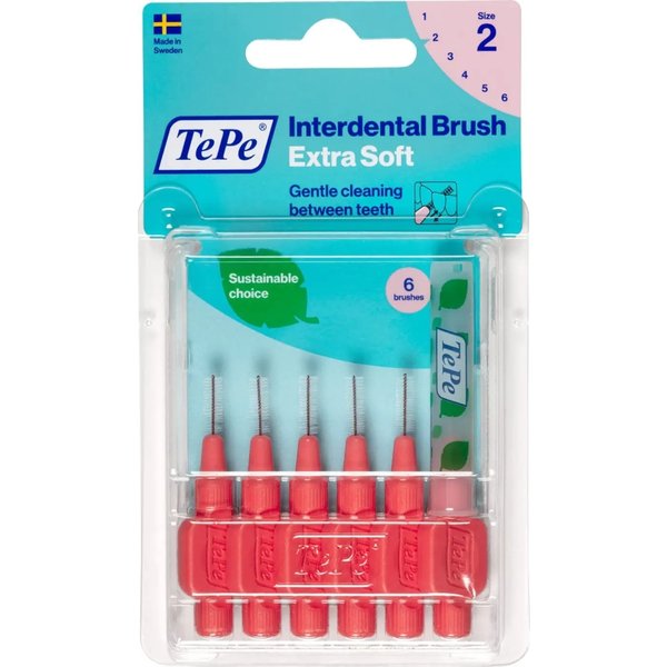 Tepe 6 Scovolini Interdentali Extra Soft Colore Rosso 0,5 Mm-image