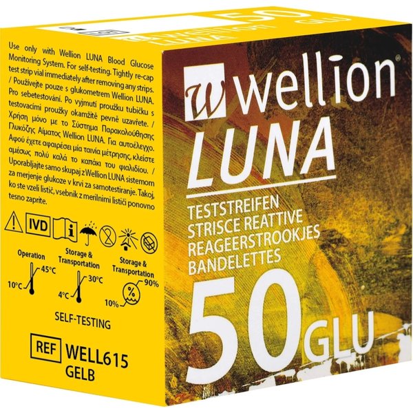 Wellion Luna - 50 Strisce Reattive Per La Glicemia-image