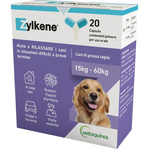Vetoquinol Zylkene 20 Capsule Da 450 Mg - Mangime Complementare Per Cani-image