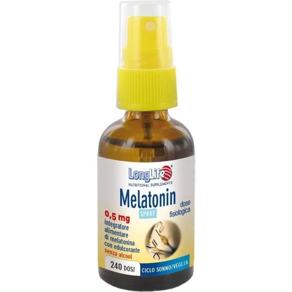 Longlife Melatonin Spray 30 Ml - Integratore Per Regolare Il Ciclo Di Sonno Veglia-image