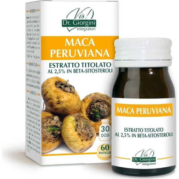 Maca Peruviana 60 Pastiglie Da 500 Mg - Integratore Per La Stanchezza Fisica E Mentale-image