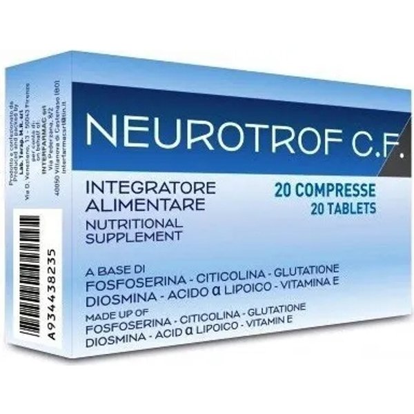 Neurotrof C.F. 20 Compresse - Integratore Utile Alla Funzionalità Visiva-image