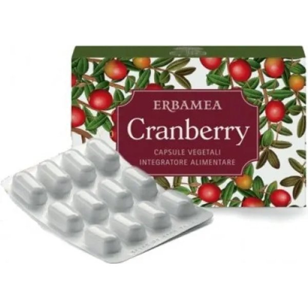 Erbamea Cranberry 24 Capsule - Integratore Per Le Vie Urinarie-image