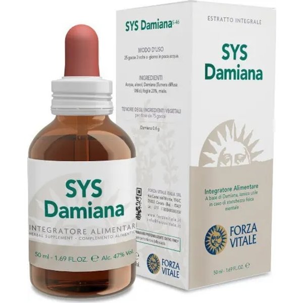 Sys Damiana 50 Ml - Integratore Per Il Tono Psico Fisico-image
