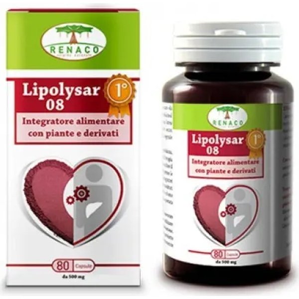 Lipolysar 08 Monascus 80 Capsule - Integratore Per Il Colesterolo-image