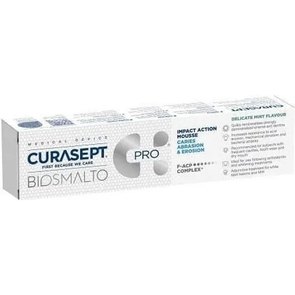 Curasept Biosmalto - Mousse Azione D'urto Gusto Menta Delicata 50 Ml-image