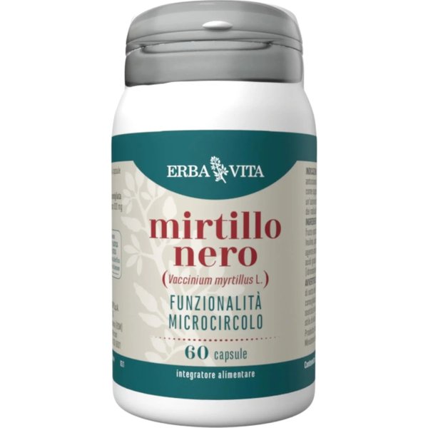 Mirtillo Nero 60 Capsule - Integratore Per Il Microcircolo-image