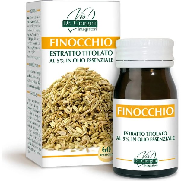 Finocchio 60 Pastiglie - Integratore Per La Funzionalità Digestiva-image