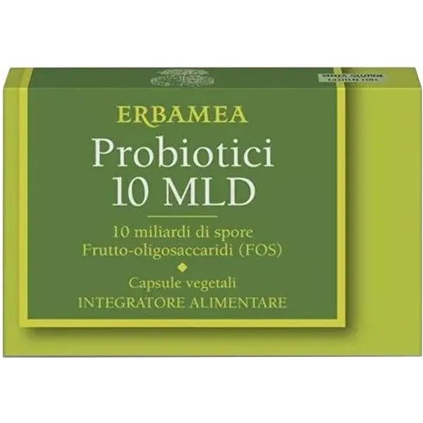 Erbamea Probiotici 10 Mld 24 Capsule - Integratore Per La Flora Intestinale-image