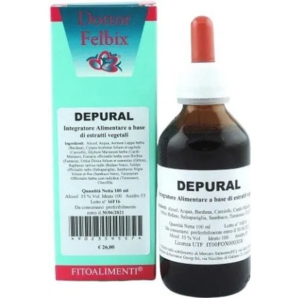 Depural Dottor Felbix Gocce 100 Ml - Integratore Depurativo Per L'organismo-image