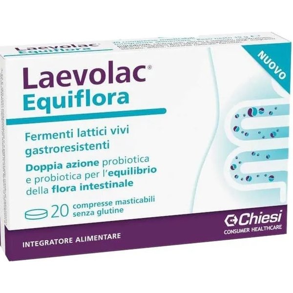Laevolac Equiflora 20 Compresse Masticabili - Integratore Di Fermenti Lattici-image