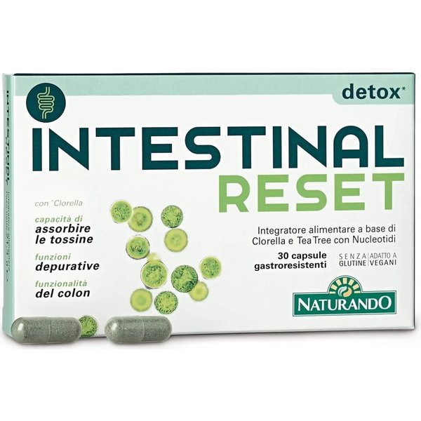 Intestinal Reset 30 Capsule Gastroresistenti - Integratore Detossinante E Depurativo-image