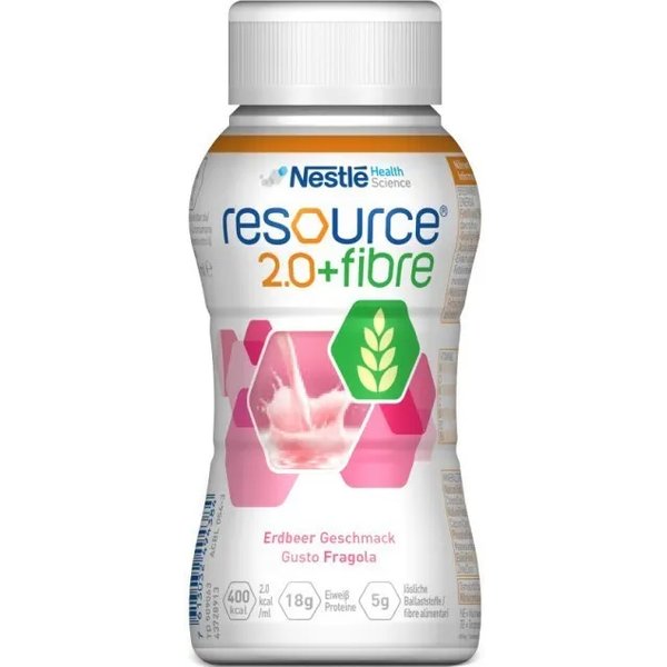 Nestle Resource 2.0 + Fibre - Bevanda Al Gusto Di Fragola 200 Ml-image