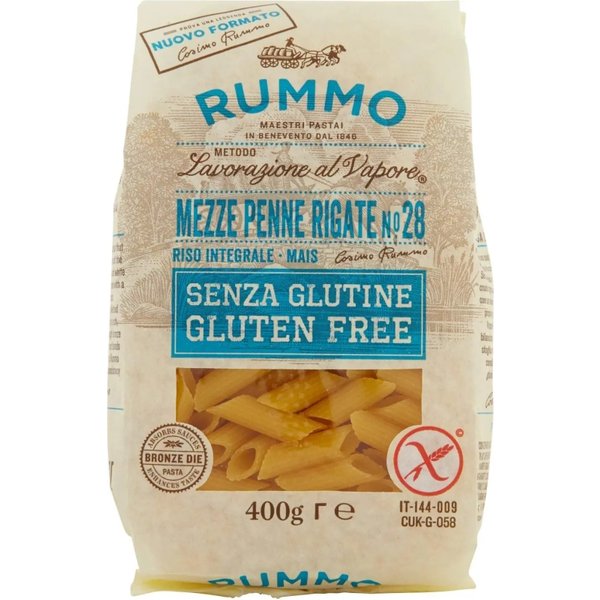 Rummo Mezze Penne Rigate N. 28 - Pasta Senza Glutine 400 G-image