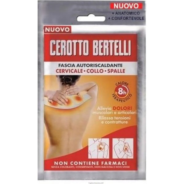 Cerotto Bertelli - Patch Autoriscaldante Per Cervicale, Collo E Spalle-image