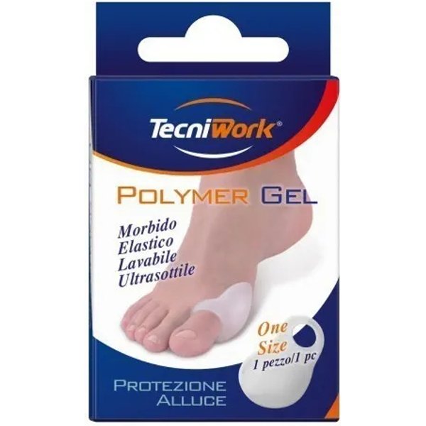 Tecniwork Protezione Piede Bio-Gel - Protezione Sottile Per Alluce - Taglia Unica-image