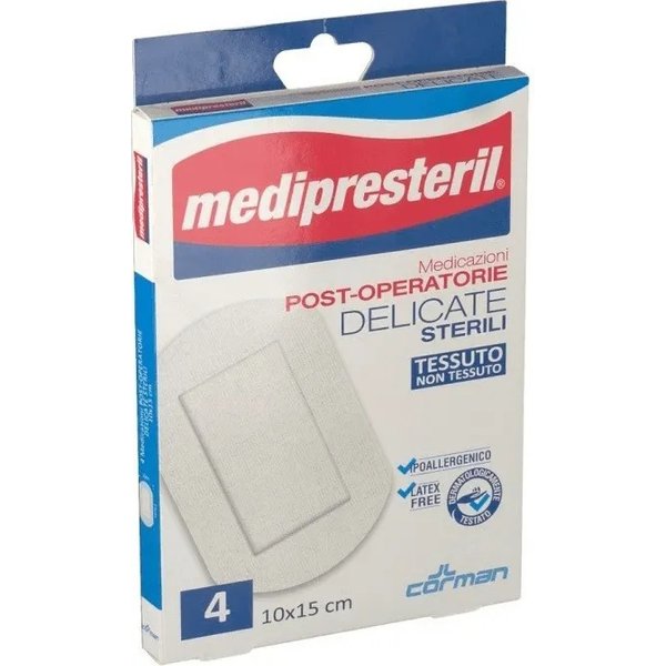 Medipresteril Medicazioni Post-Operatorie Delicate Sterili - 4 Medicazioni 10 X 15 Cm-image
