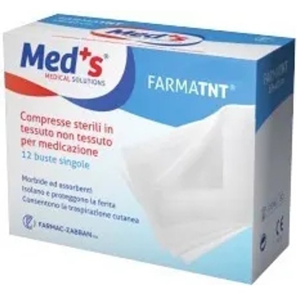 Compresse Sterili In Tnt Per Medicazione Farmatnt - 12 Medicazioni Sterili Da 5 Mt X 5 Cm-image