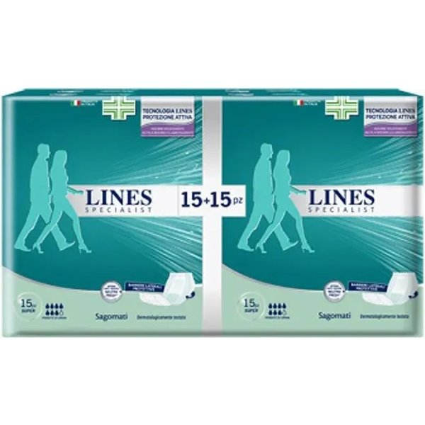 Lines Specialist Super - 30 Pannoloni Sagomati-image