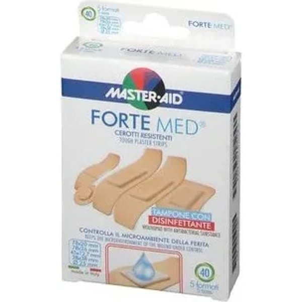 Master Aid Cerotti Resistenti Forte Med - 40 Cerotto A 5 Formati-image
